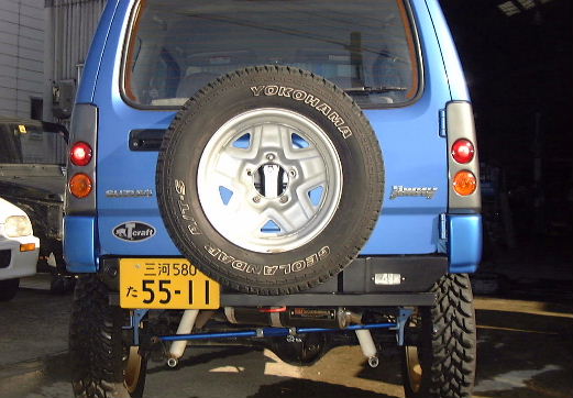 ジムニーJB２３用リアコーナーバンパー＆センターガーニッシュ